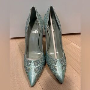 Rene Caovilla Teal Blue Women's Shoes